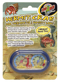 Zoo Med Hermit Crab Dual Thermometer & Humidity Gauge | PeekAPaw Pet Supplies