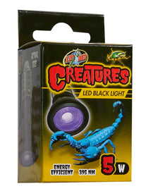 Zoo Med Creatures LED Black Light 5W | PeekAPaw Pet Supplies