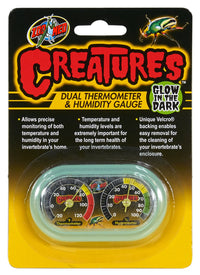 Zoo Med Creatures Dual Hygrometer & Thermometer | PeekAPaw Pet Supplies