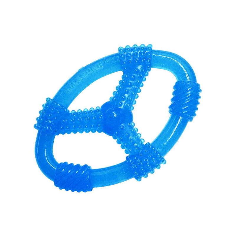Nylabone Teething Puppy Chew Toy Spin Tug & Play Peanut Butter Flavor
