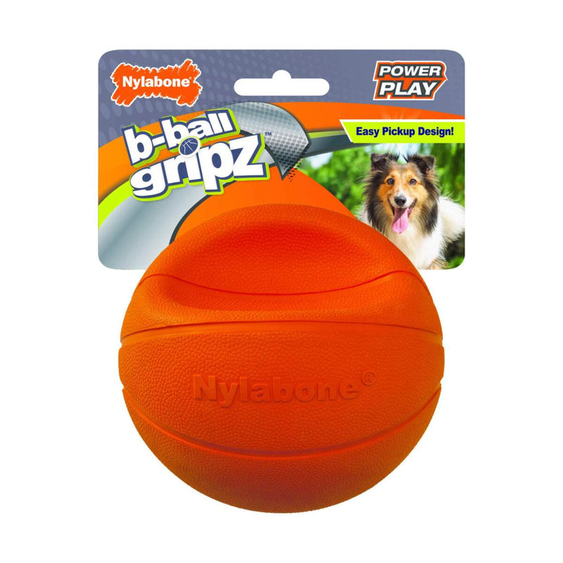 Nylabone Power Play Dog Toys Basketball B-Ball Gripz