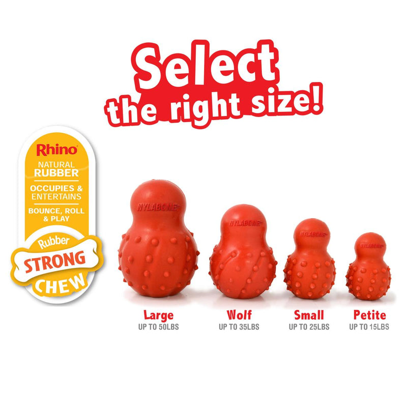 Nylabone Strong Chew Long Lasting Dog Toy Stuffable Cone Bacon Flavor