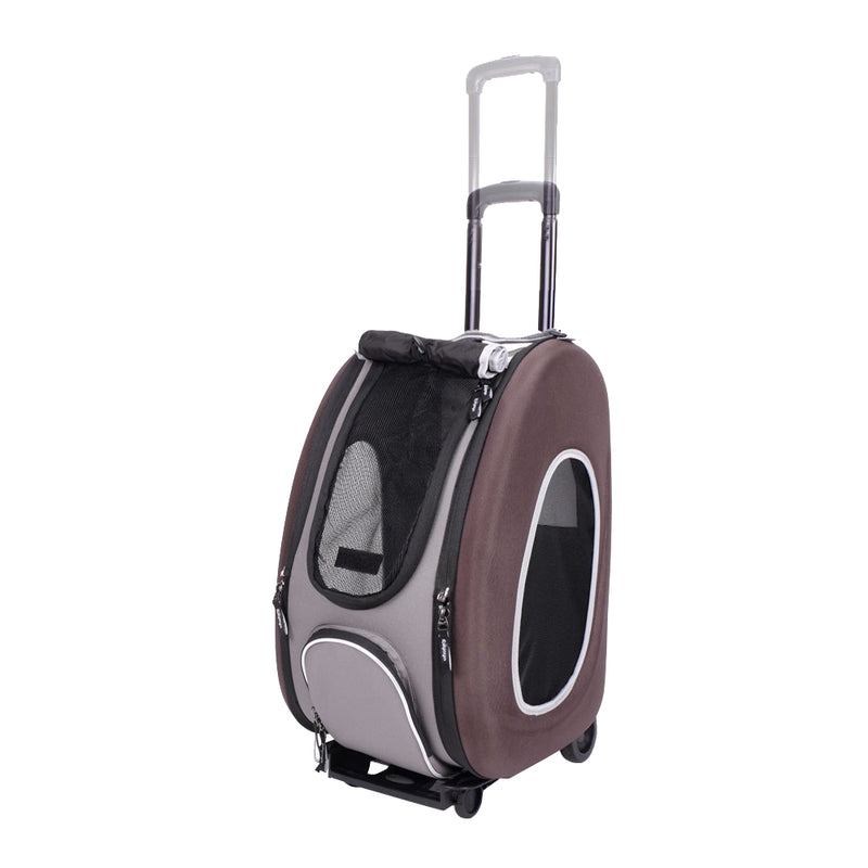 Ibiyaya Eva Pet Rolling Carrier Travel Bag with Wheels | PeekAPaw Pet Supplies