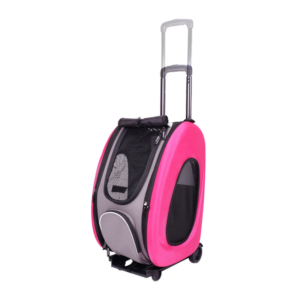 Ibiyaya Eva Pet Rolling Carrier Travel Bag with Wheels 01