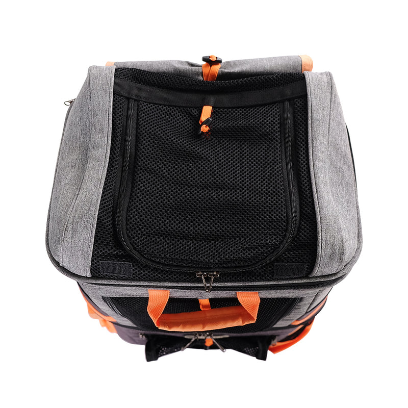 Ibiyaya Double Pet Carrier Backpack Two-Tier-Compartment 03