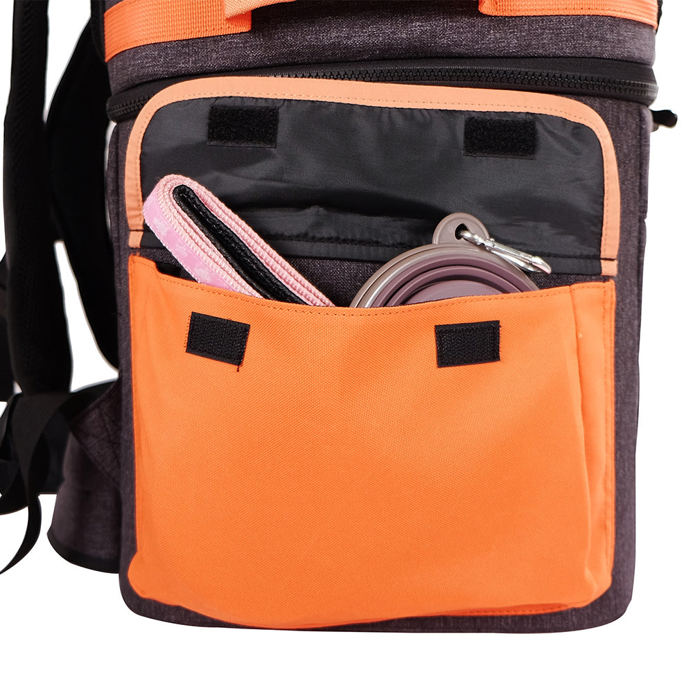 Ibiyaya Double Pet Carrier Backpack Two-Tier-Compartment 06