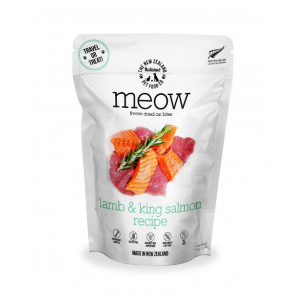 The New Zealand Natural Meow Freeze Dried Cat Treat Lamb & Salmon