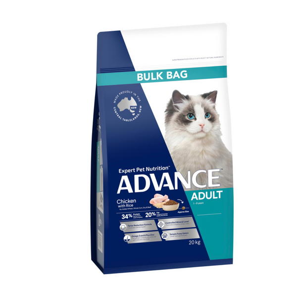 ADVANCE Adult Dry Cat Food Chicken with Rice 20kg 01