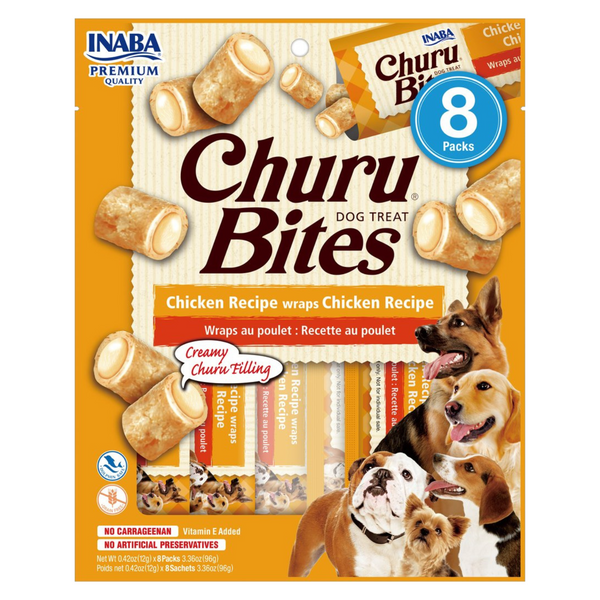 Inaba Dog Treat Churu Bites Wraps Chicken 01