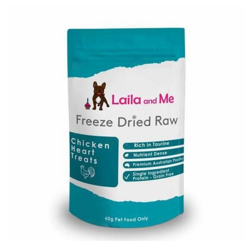 Laila & Me Freeze Dried Raw Chicken Heart Treats