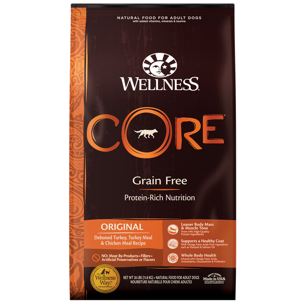 Wellness Core Dry Dog Food Grain Free Original: Chicken & Turkey