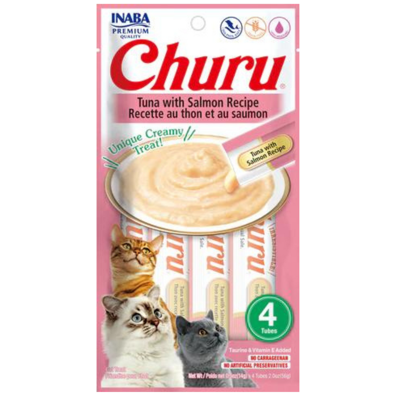 Inaba Cat Treat Churu Puree Tuna with Salmon 01