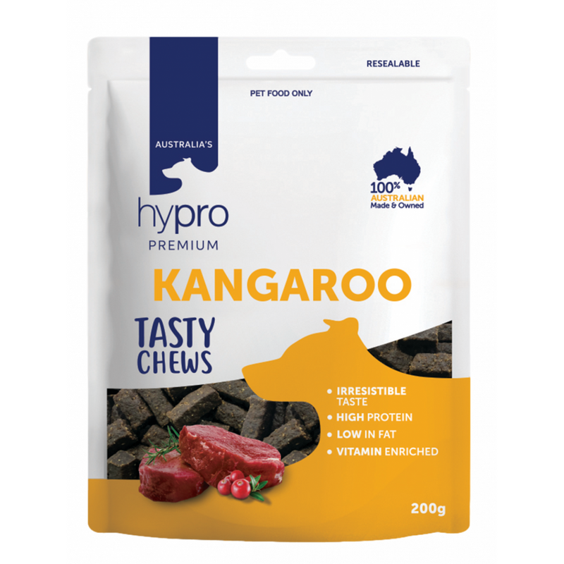 Hypro Premium Dog Treat Kangaroo Tasty Chews 200g