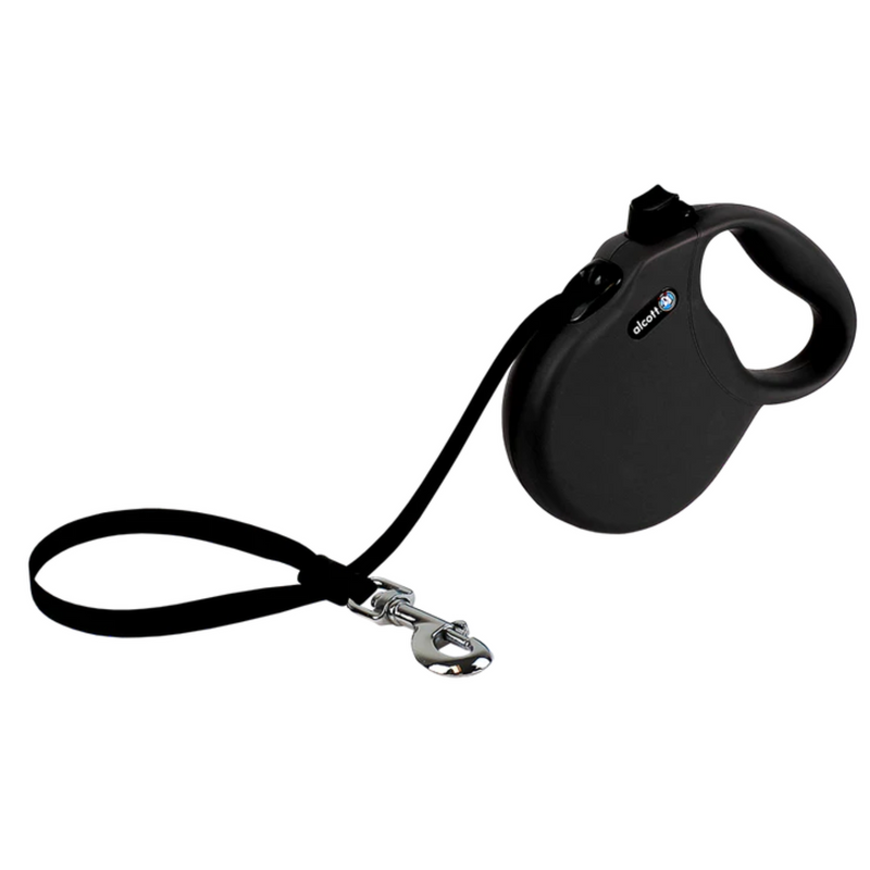 Alcott Wanderer Retractable Dog Leash - Black