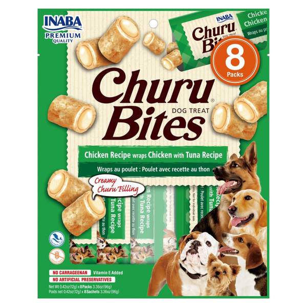 Inaba Dog Treat Churu Bites Wraps Chicken with Tuna 01
