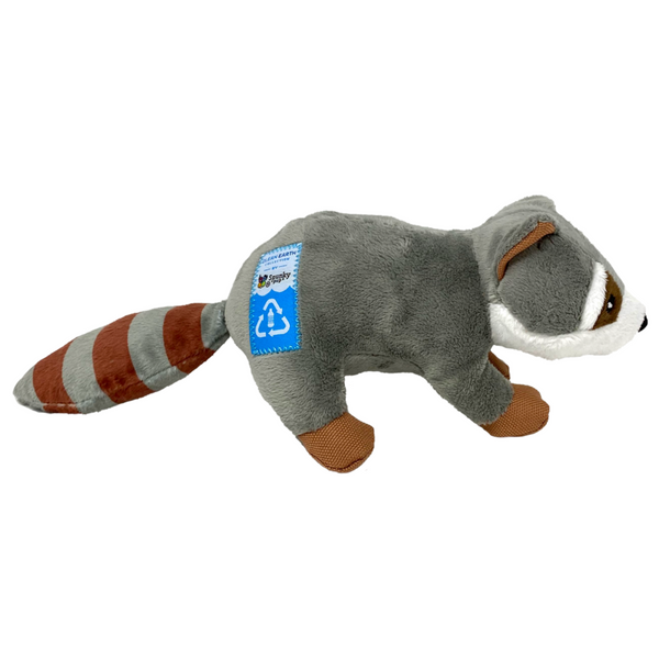 Spunky Pup Dog Toy Clean Earth Recycled Plush Racoon