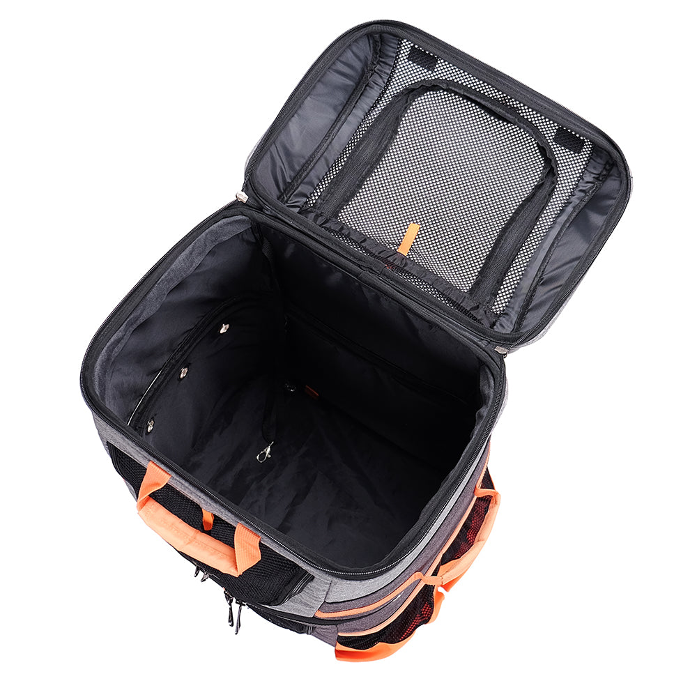 Ibiyaya Double Pet Carrier Backpack Two-Tier-Compartment 09
