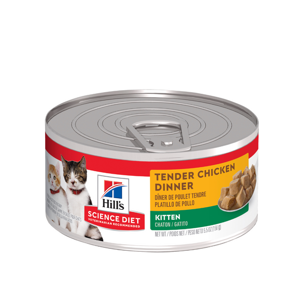 Hill's Science Diet Canned Cat Food Kitten Tender Dinners Chicken 01