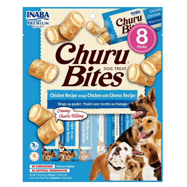 Inaba Dog Treat Churu Bites Wraps Chicken with Cheese 01