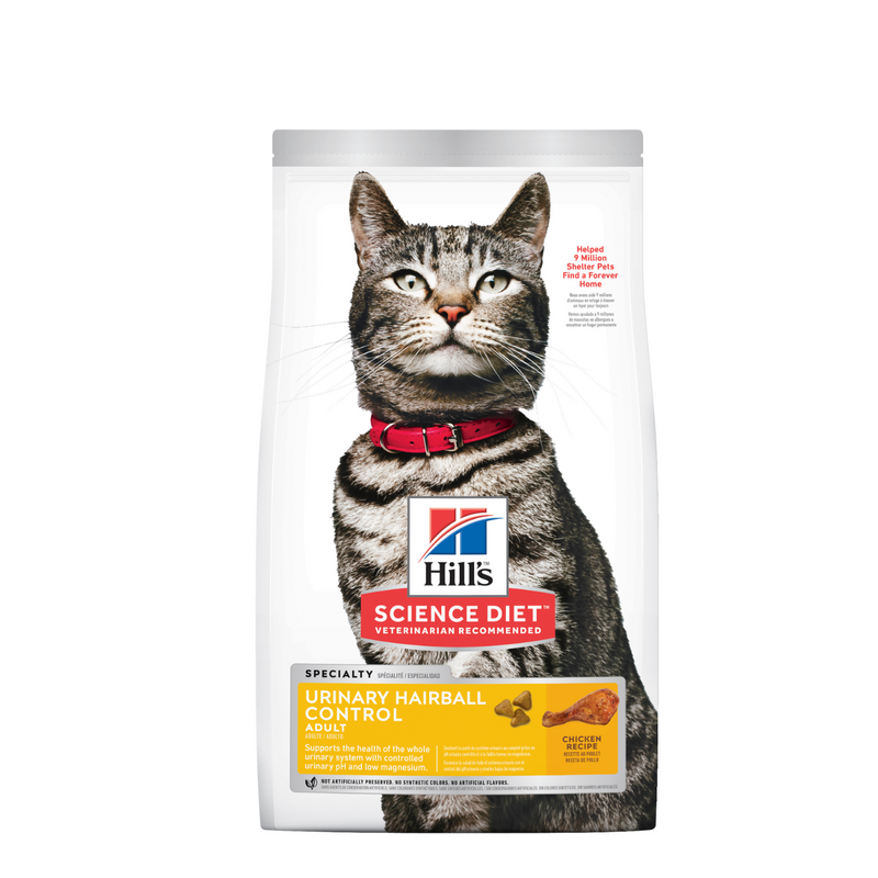 Hill's Science Diet Dry Cat Food Adult Urinary Hairball Control
