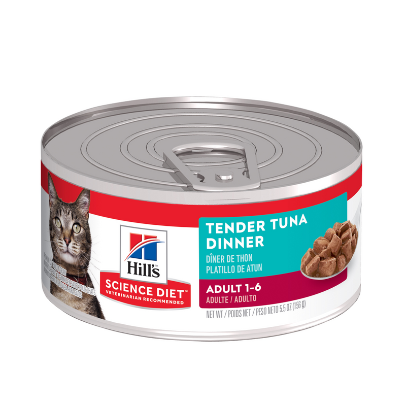 Hill's Science Diet Canned Cat Food Adult Tender Dinners Tuna 01