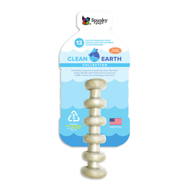 Spunky Pup Dog Toy Clean Earth Recycled Stick