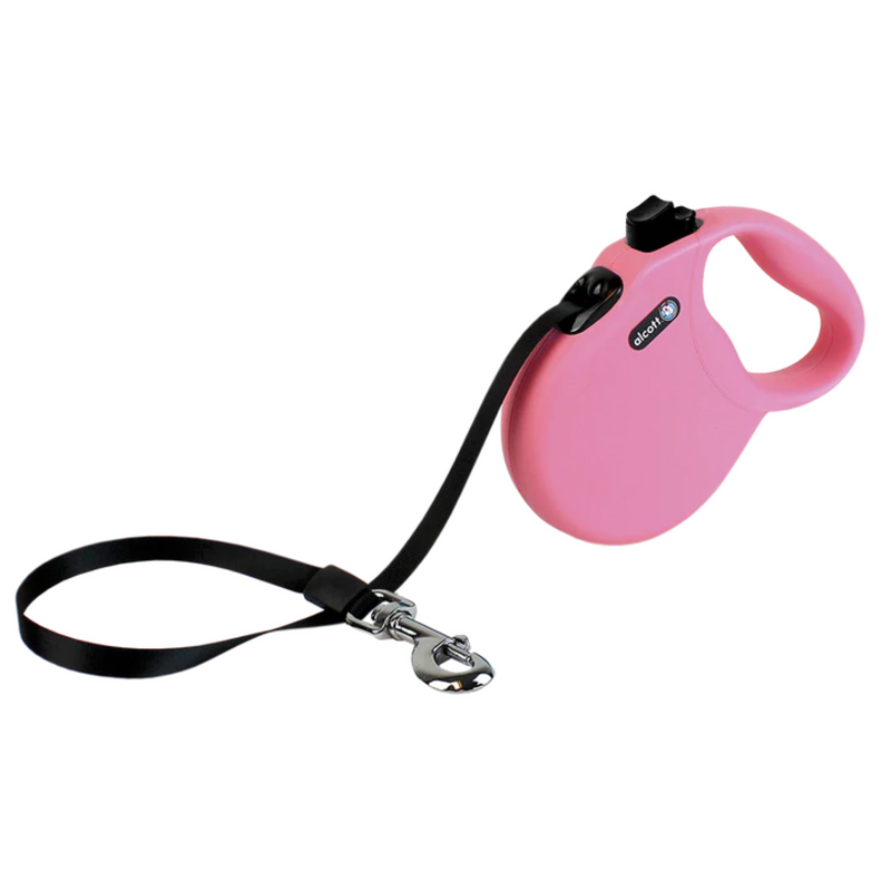 Alcott Wanderer Retractable Dog Leash - Pink