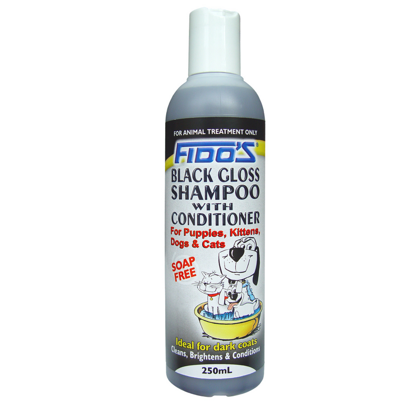 Fido's Black Gloss Shampoo & Conditioner for Dogs & Cats 02
