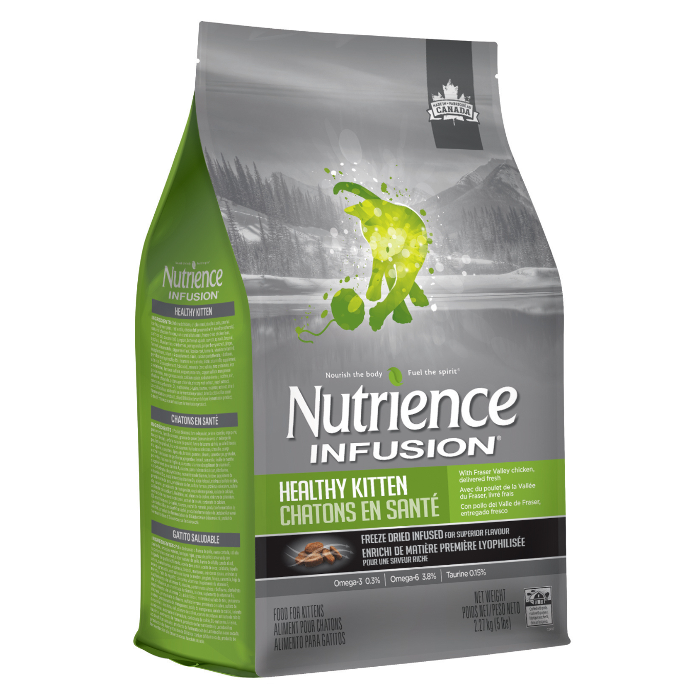 Nutrience Infusion Dry Cat Food Healthy Kitten Chicken 2.27kg