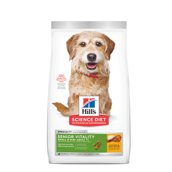 Hill's Science Diet Dry Dog Food Adult 7+ Senior Vitality Small & Mini