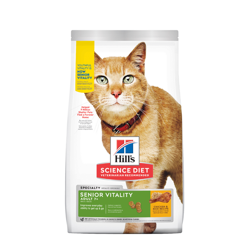 Hill's Science Diet Dry Cat Food Adult 7+ Senior Vitality