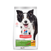 Hill's Science Diet Adult 7+ Senior Vitality dry dog food bag, front of pack