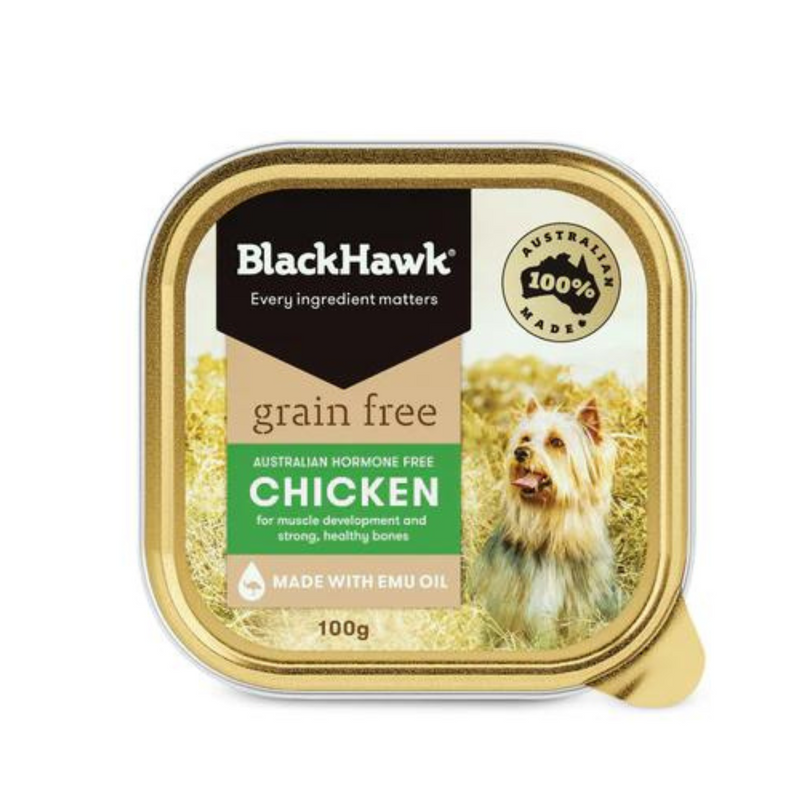 Black Hawk Wet Dog Food Tray Grain Free Chicken 01