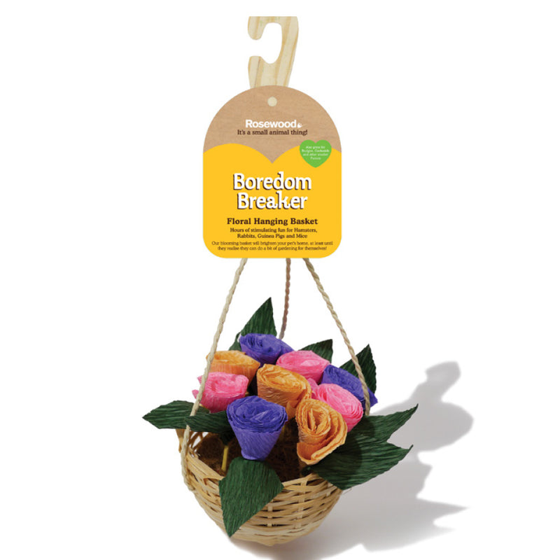 Rosewood Small Animal Activity Toys Floral Hanging Basket 02