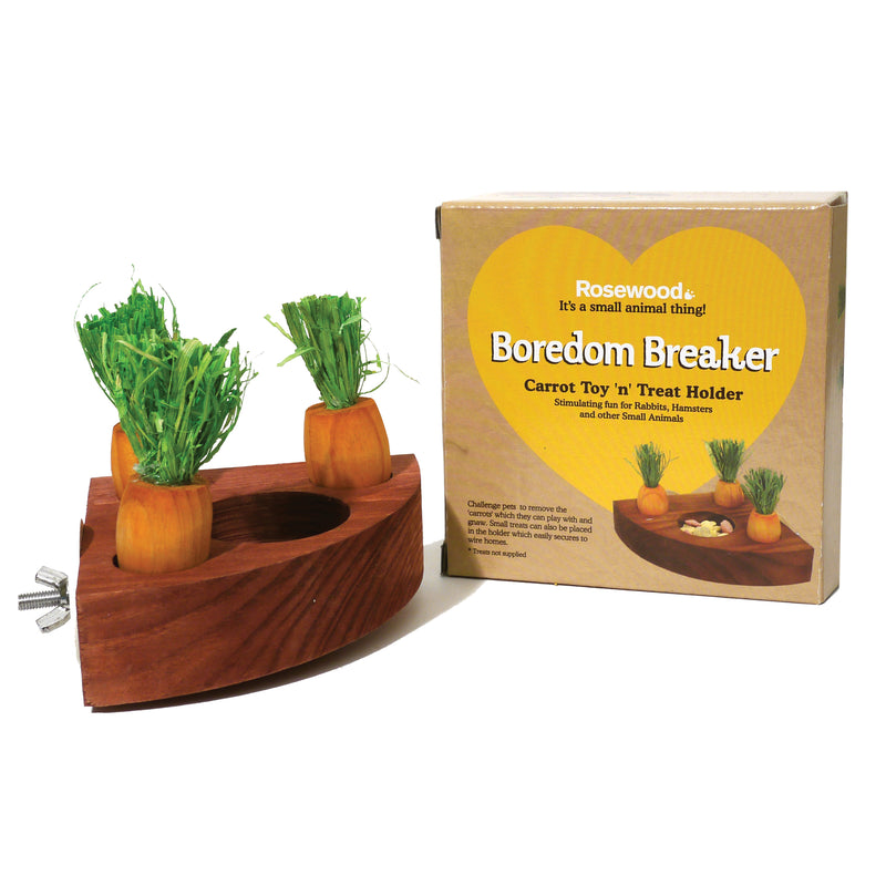 Rosewood Small Animal Activity Toys Carrot Toy 'N' Treat Holder 02