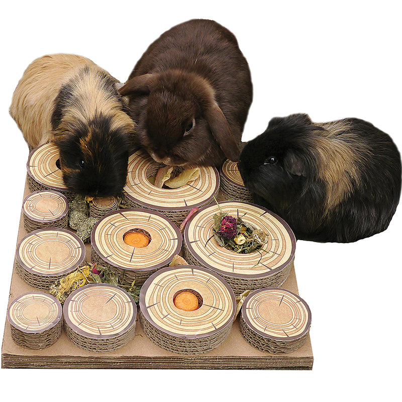 Rosewood Small Animal Activity Toys Maze-A-Log Treat Challenge