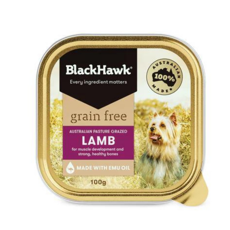 Black Hawk Wet Dog Food Tray Grain Free Lamb 01