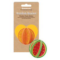 Rosewood Woodies Fruity Rollers, wooden orange and watermelon chews on their card