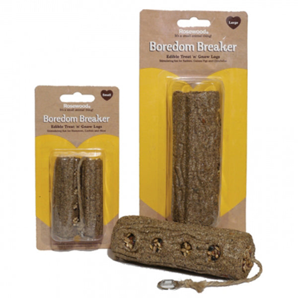 Rosewood Small Animal Activity Toys Treat 'N' Gnaw Log