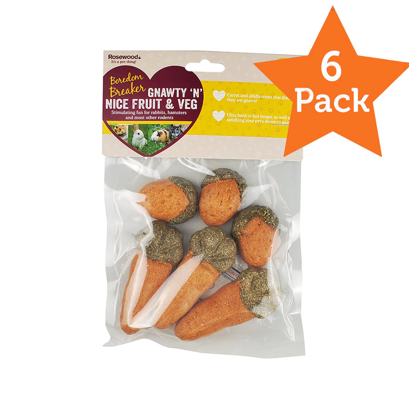Rosewood Small Animal Activity Toys Carrots And Strawberries