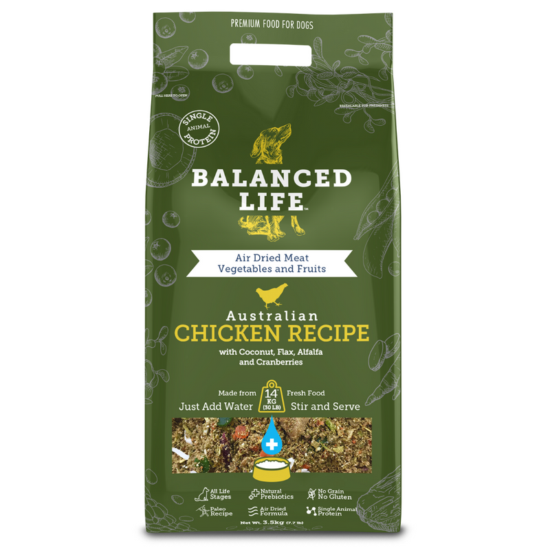 Balanced Life Air-Dried Rehydrate Dog Food - Chicken 3.5kg