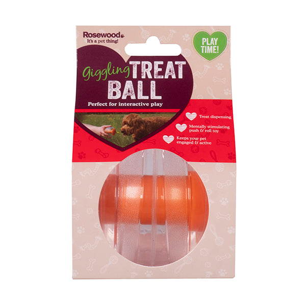 Rosewood Giggling Sound Interactive Treat Ball – front of pack