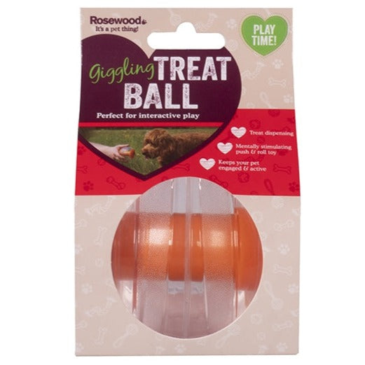 Rosewood Dog Toys Giggling Sound Interactive Treat Ball 01