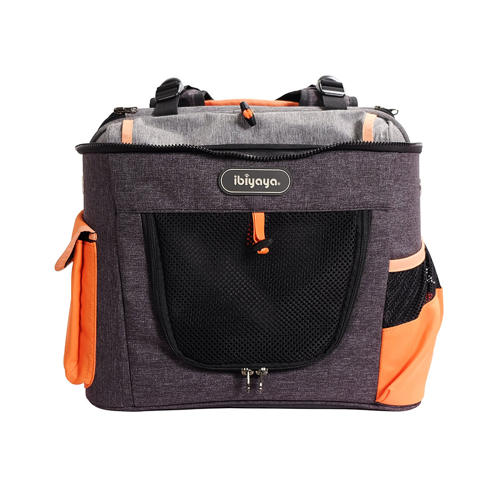 Ibiyaya Double Pet Carrier Backpack Two-Tier-Compartment 14