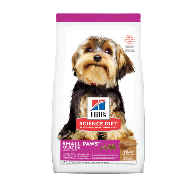 Hill's Science Diet Dry Dog Food Adult Small Paws Lamb & Rice