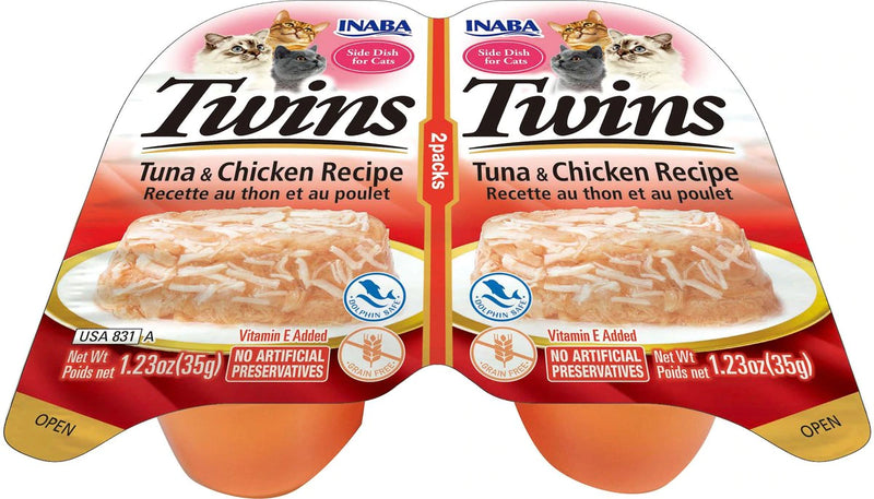 Inaba Cat Treat Twin Packs Tuna & Chicken Recipe 01