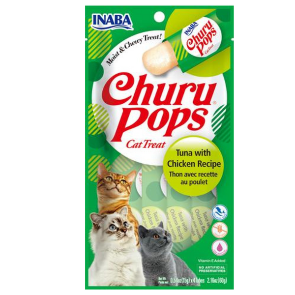Inaba Cat Treat Churu Pops Tuna with Chicken 01