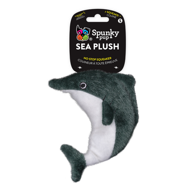 Spunky Pup Dog Toy Sea Plush Dolphin