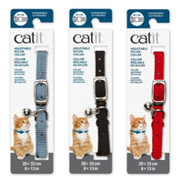 Catit nylon adjustable expandable cat collar, studio product photo