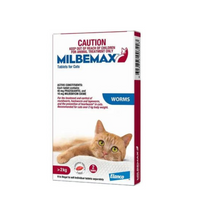 Milbemax All Wormer carton for cats over 2 kg, two-tablet pack
